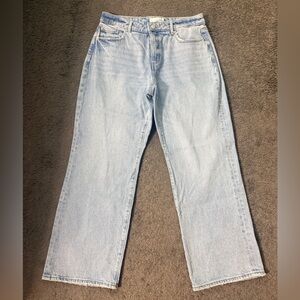 LOFT Light Blue Relaxed Straight Leg Jeans